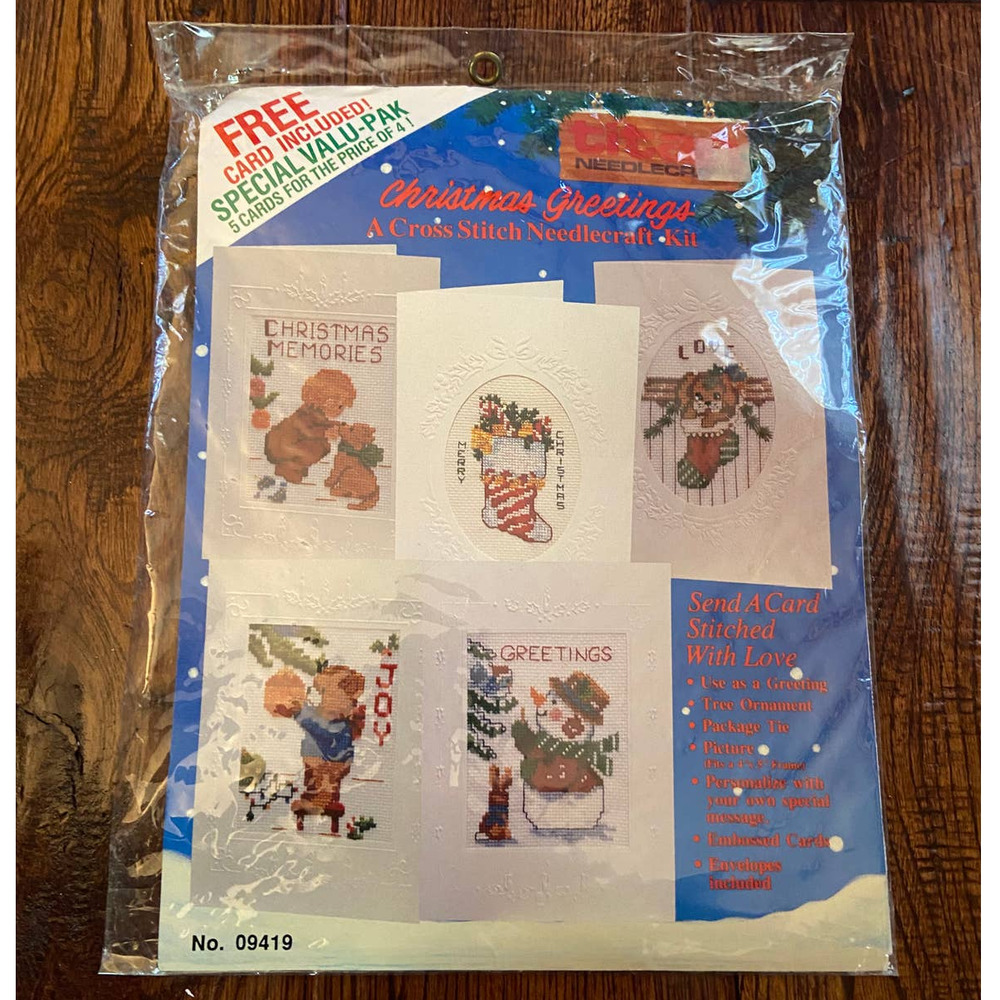 Brand New‎ Titan Needlecraft Christmas Greeting Cross Stitch Needlecraft #09419